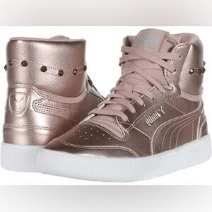 Puma Ralph Sampson Mid Glitz - pale mauve, women’s size 9